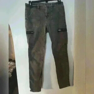 Madewell Green Skinny Cargo Pants size 26 #240